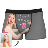 Custom Wife Or Girlfriend Face Boxers - Personalized Couple Men's boxer briefs