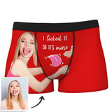 Custom Wife Or Girlfriend Face Boxers - Personalized Couple Men's boxer briefs