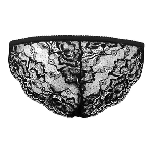 Custom Face Women Lace Sexy Panty - Personalized Couple Black Lace Panties