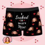 Custom Wife Or Girlfriend Face Boxers AR View - Personalized Couple Men's boxer briefs