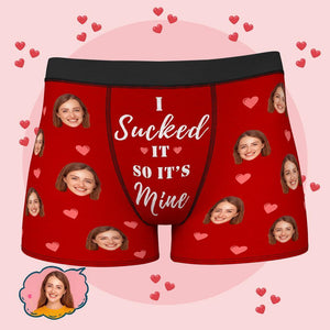 Custom Wife Or Girlfriend Face Boxers AR View - Personalized Couple Men's boxer briefs