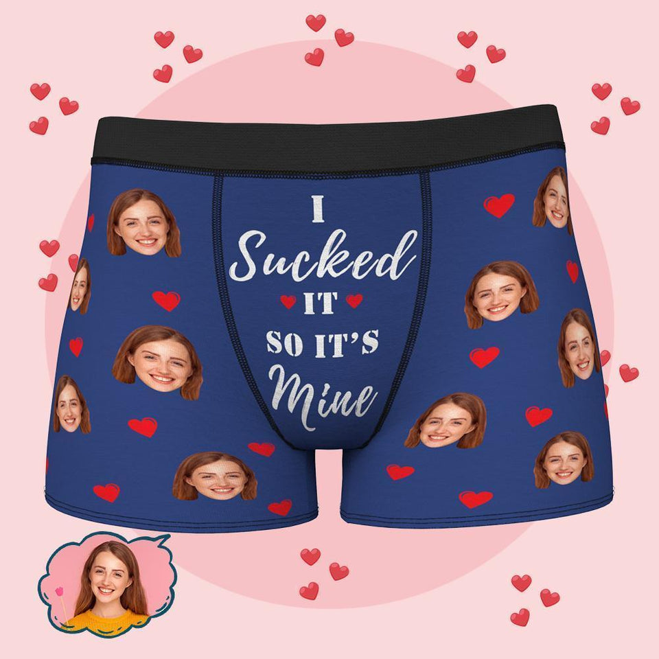Custom Wife Or Girlfriend Face Boxers AR View - Personalized Couple Men's boxer briefs