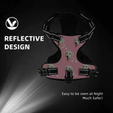 Personalized Dog Photo Bone Pattern Style Dog Harness