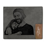 Any Photo And Text - Personalized Photo Bifold Wallet