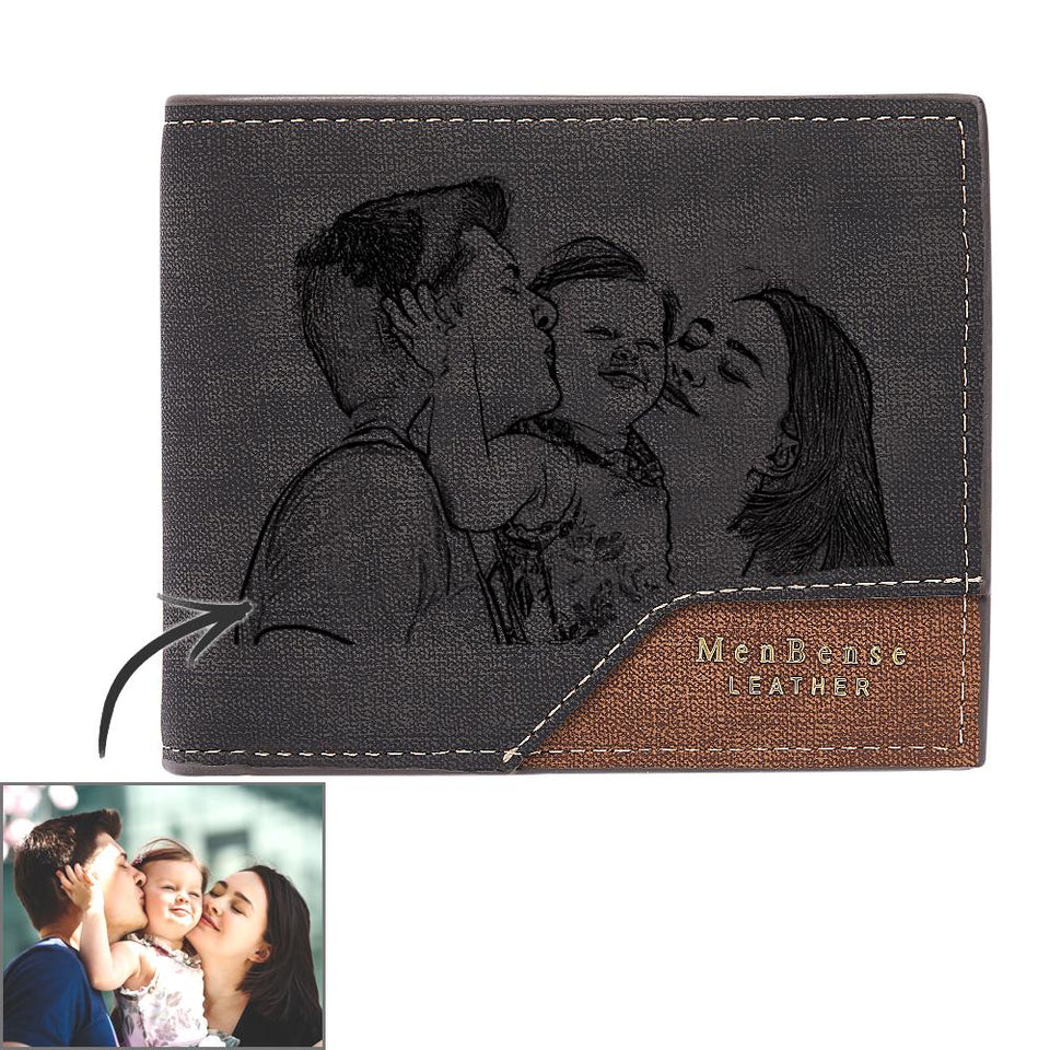 Any Photo - Personalized Photo Wallet Bronzing Simplicity
