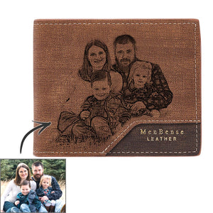 Any Photo - Personalized Photo Wallet Bronzing Simplicity