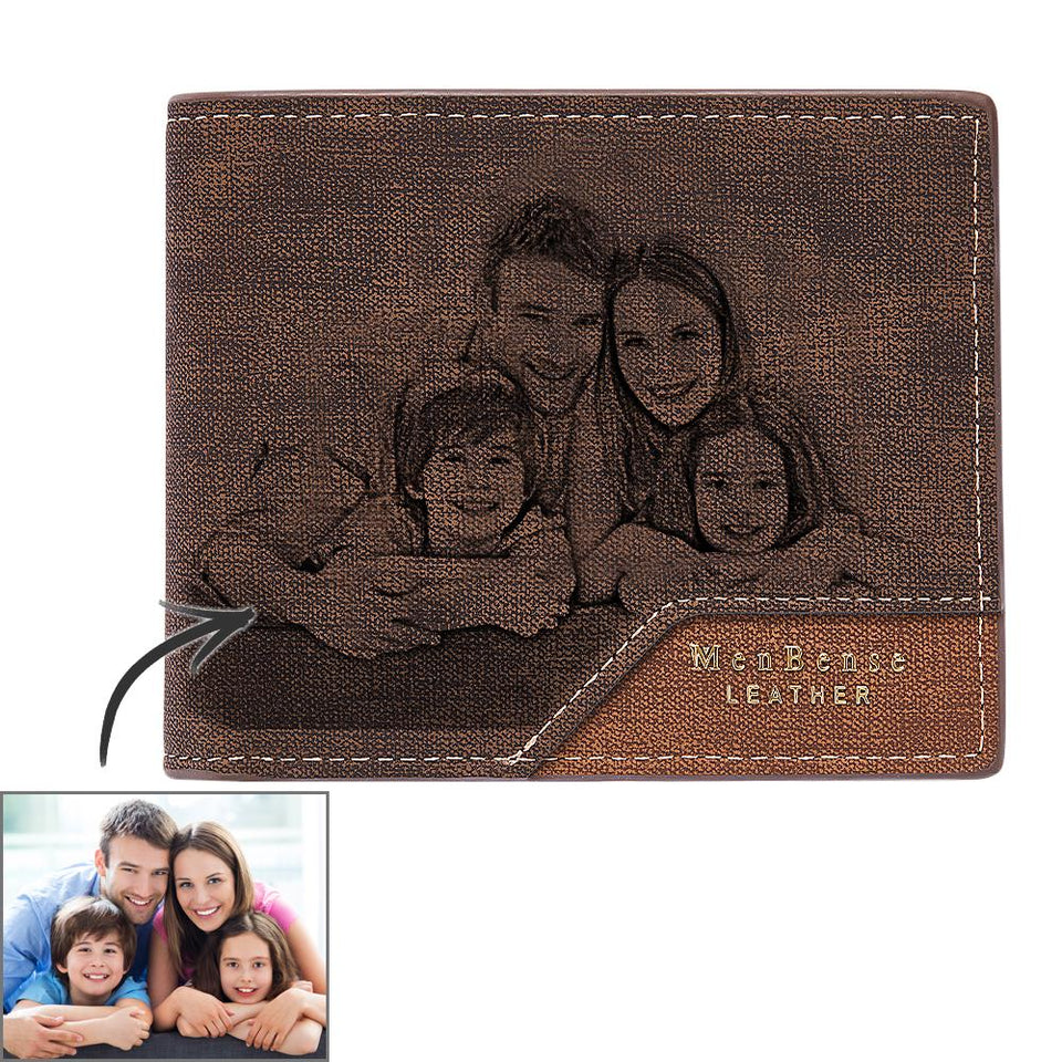 Any Photo - Personalized Photo Wallet Bronzing Simplicity