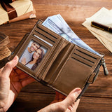 Any Photo - Personalized Photo Engraved Retro Wallet