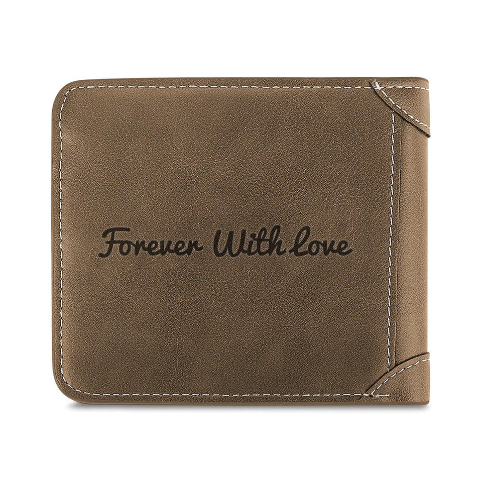 Any Photo And Text - Personalized Photo Bifold Wallet