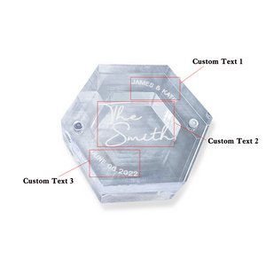 Custom Text - Personalized Layer Acrylic And Wooden Ring Box