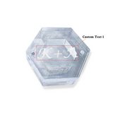 Custom Text - Personalized Layer Acrylic And Wooden Ring Box