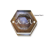 Custom Text - Personalized Layer Acrylic And Wooden Ring Box