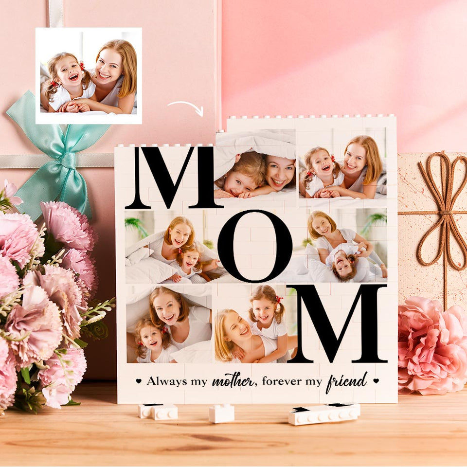 Always My Mother Forever My Friends - Personalized Mother Photo Building Block Puzzle