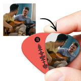 Music Code Photo Custom - Personalized Guitar Pick