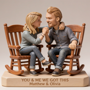 Custom Couple Photo Desk Sign - Custom Shaped Acrylic Plaque Portrait Statue, Romantic Anniversary