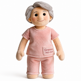 Custom Memorial Latin Grandma Faux Fur Shaped Pillow - Personalized Funeral Keepsake Stuffed Figure, Remembrance Sympathy Gift for Loss of Grandmother