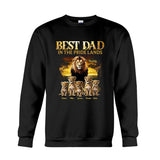 Best Dad In The Pride Lands - Personalized Father T-shirt And Hoodie