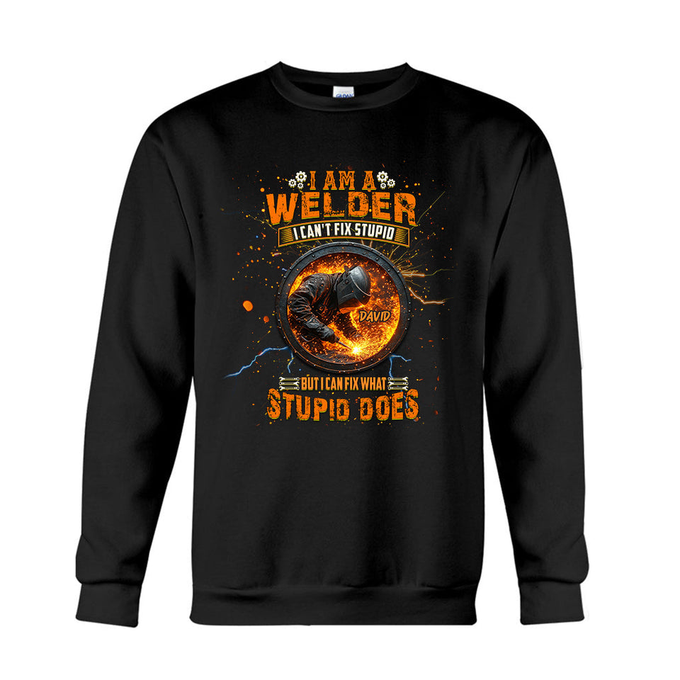 Gift For Welder Man - Personalized Welder T-shirt And Hoodie