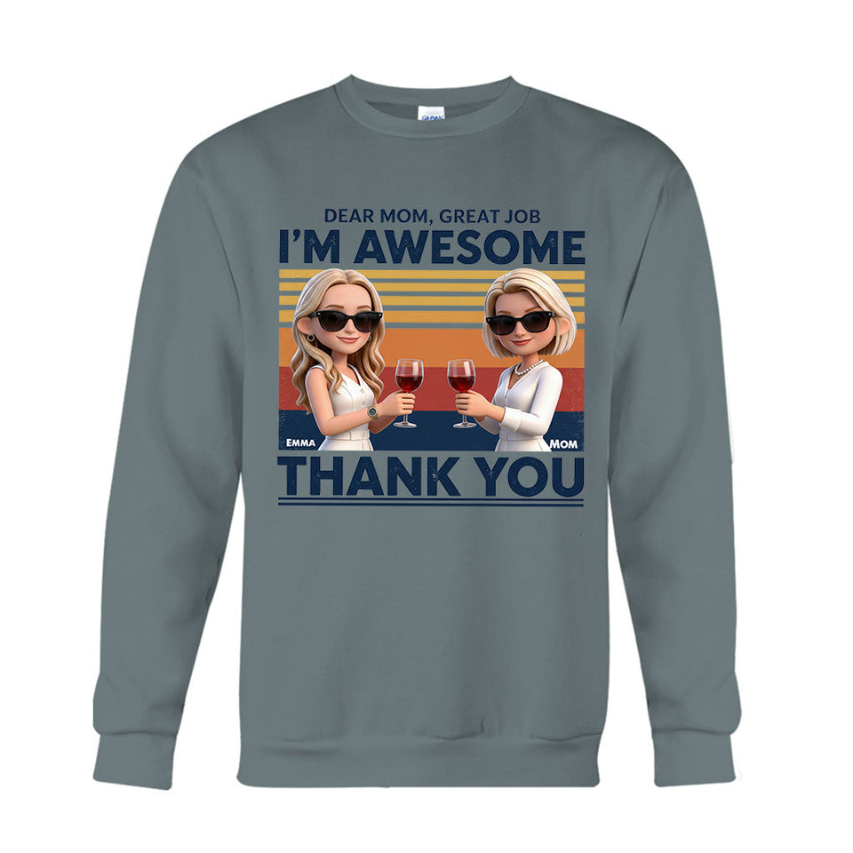 Dear Mom, Thank You - Personalized Mother T-shirt And Hoodie