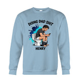 Custom Any Photo Doing Dad Shit - Personalized Father T-shirt And Hoodie