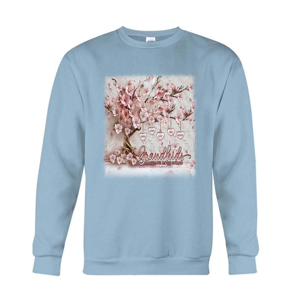 Grandkids Make Life More Grand - Personalized Grandma T-shirt And Hoodie