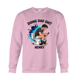 Custom Any Photo Doing Dad Shit - Personalized Father T-shirt And Hoodie