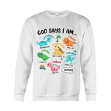 For Grandson Dinosaur I Am - Personalized grandson T-shirt And Hoodie