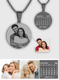 Personalized Black Filter Romantic Photo Calendar Charm
