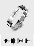 Music Code - Personalized Music Code Men Bracelet