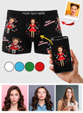 Custom Wife Or Girlfriend Face Boxers AR View - Personalized Couple Men's boxer briefs