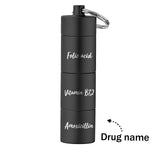 Pill Box Portable Pill Box Portable Keychain - gift for anyone - Personalized Keychain