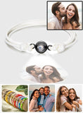 Weave Style Colorful Custom Projection Photo Charm - Personalized Projection Photo Bracelet