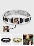 Any Photo - Personalized Photo ID Bar Men's Bracelet Bangle