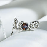Love - Personalized Couple LOVE Picture Projection Necklace