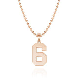 Your Number - Personalized Basketball Number Pendant Thick Chain