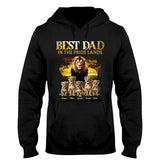 Best Dad In The Pride Lands - Personalized Father T-shirt And Hoodie