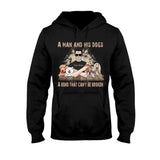 A Man And His Dogs - Personalized Father's Day Dog T-shirt and Hoodie