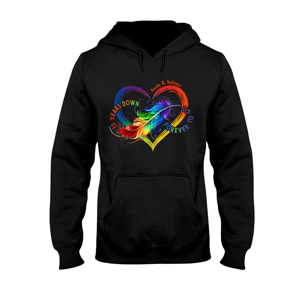 Forever To Go - Personalized Couple T-shirt and Hoodie