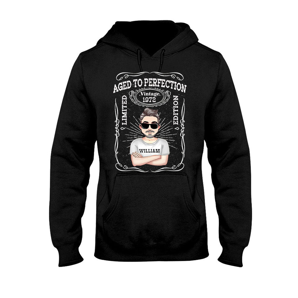 Aged To Perfection - Personalized Birthday T-shirt and Hoodie