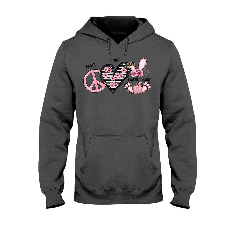 Peace Love One Hip Teacher - Personalized T-shirt and Hoodie