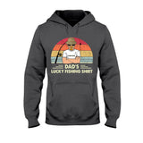 Dad's Lucky Shirt - Personalized Father's Day Fishing T-shirt and Hoodie