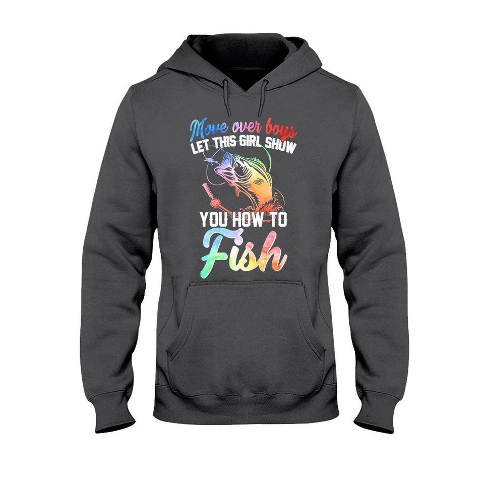Move Over Boy - Fishing T-shirt and Hoodie 112021