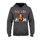 Mom Grandma Sitting With Dog - Personalized Dog T-shirt and Hoodie