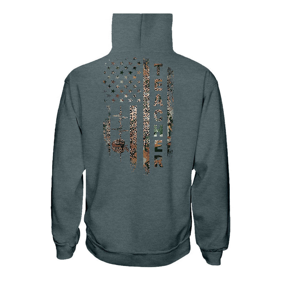 Teach Love Inspire - Personalized Independence Day Teacher T-shirt and Hoodie