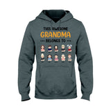 This Awesome Grandpa Grandma Belongs To - Personalized Mother's Day Grandma T-shirt and Hoodie