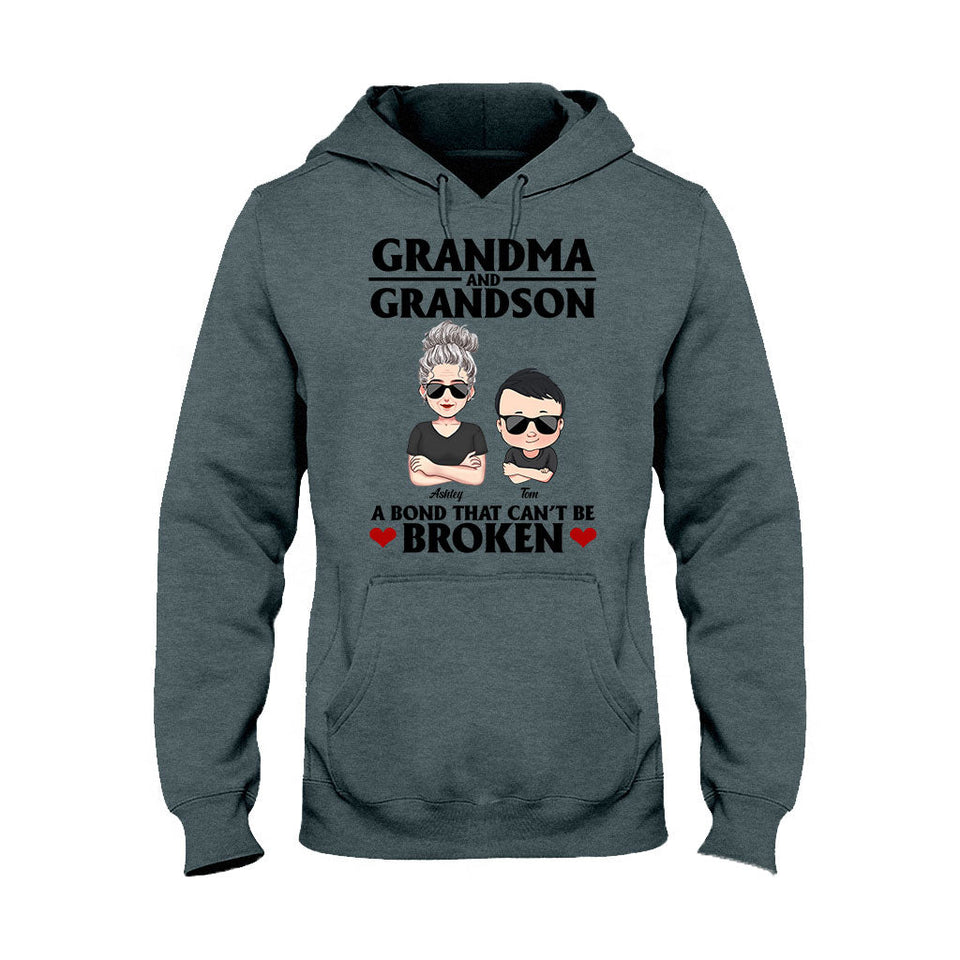 A Bond That Can't Be Broken - Personalized Mother's Day Grandma T-shirt and Hoodie