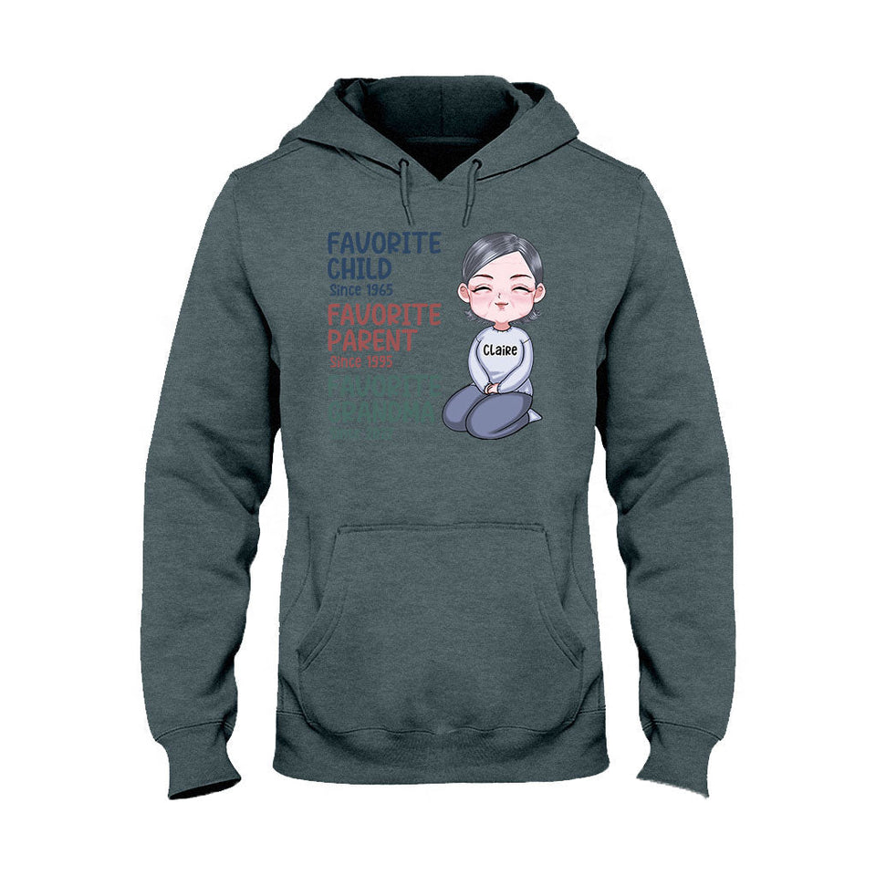 Favorite Grandma Since - Personalized Grandma T-shirt and Hoodie