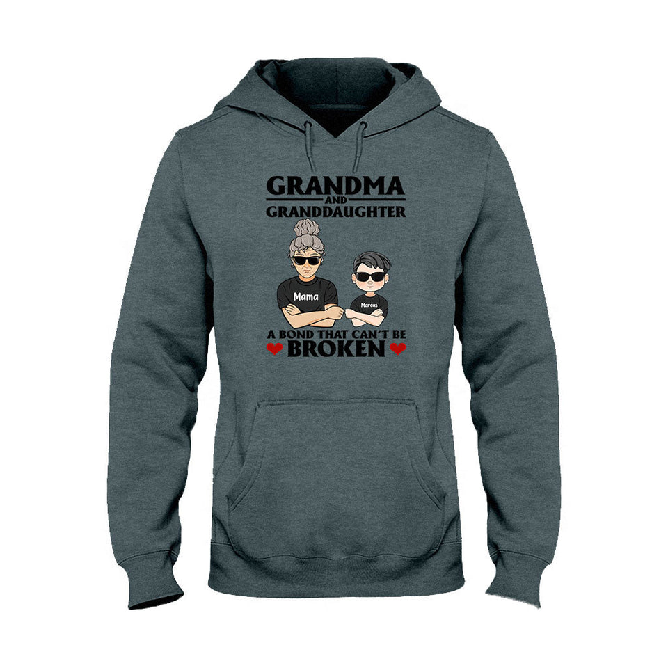 A Bond That Can't Be Broken - Personalized Grandma T-shirt and Hoodie