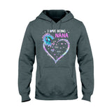 I Love Being Grandma Sunflower - Personalized Mother's Day Grandma T-shirt and Hoodie