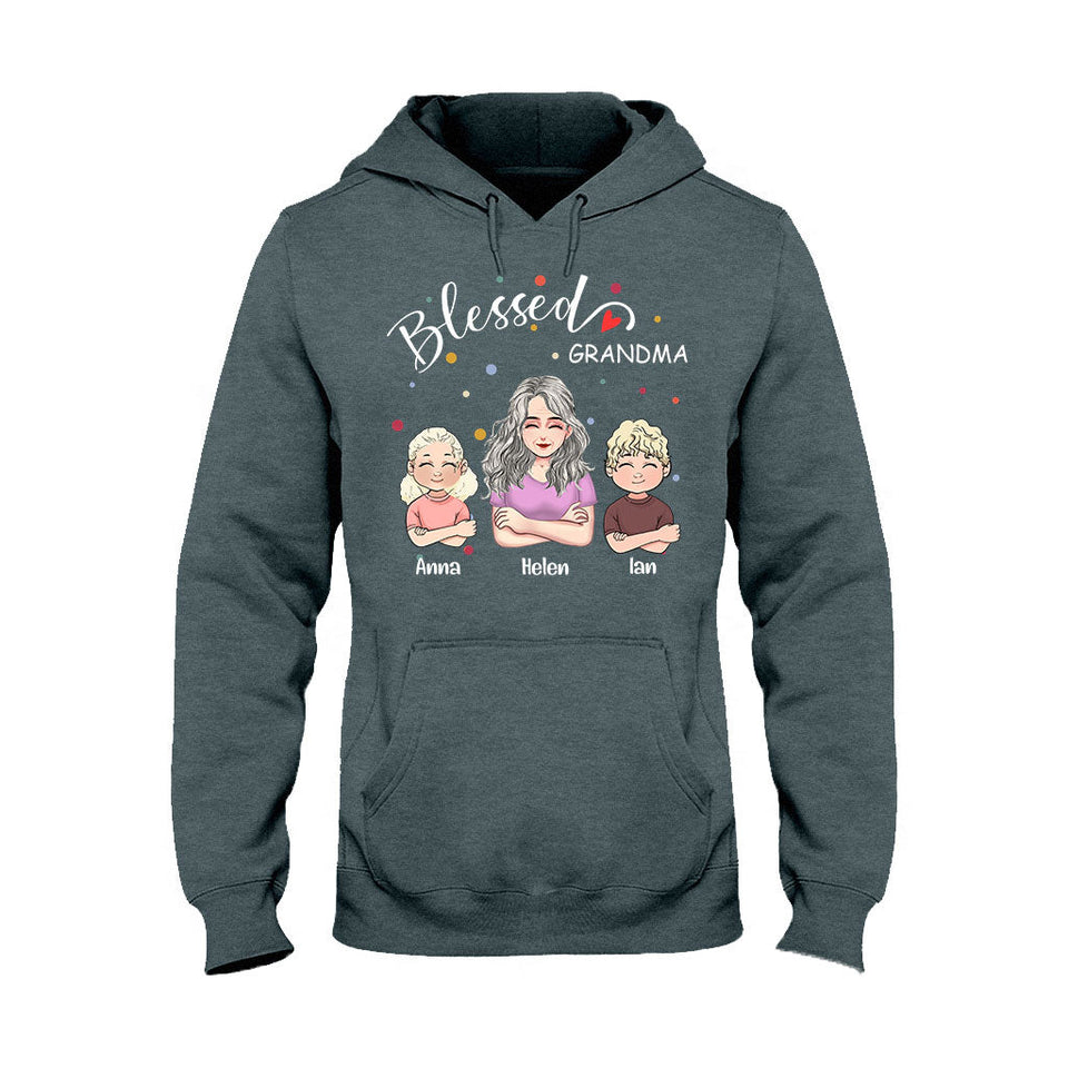 Blessed Grandpa - Personalized Mother's Day Grandma T-shirt and Hoodie